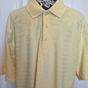 PGA Tour Light Yellow Polo Shirt